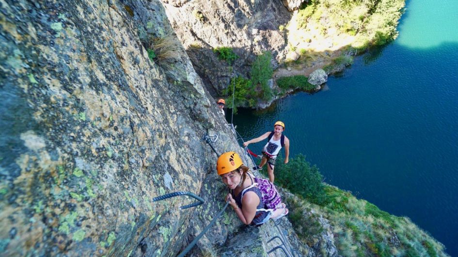 Via Ferrata du Lac de Villefort en Lozère