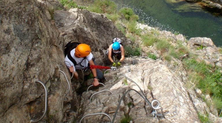 Via Ferrata du pont du diable à thueyts en Ardèche